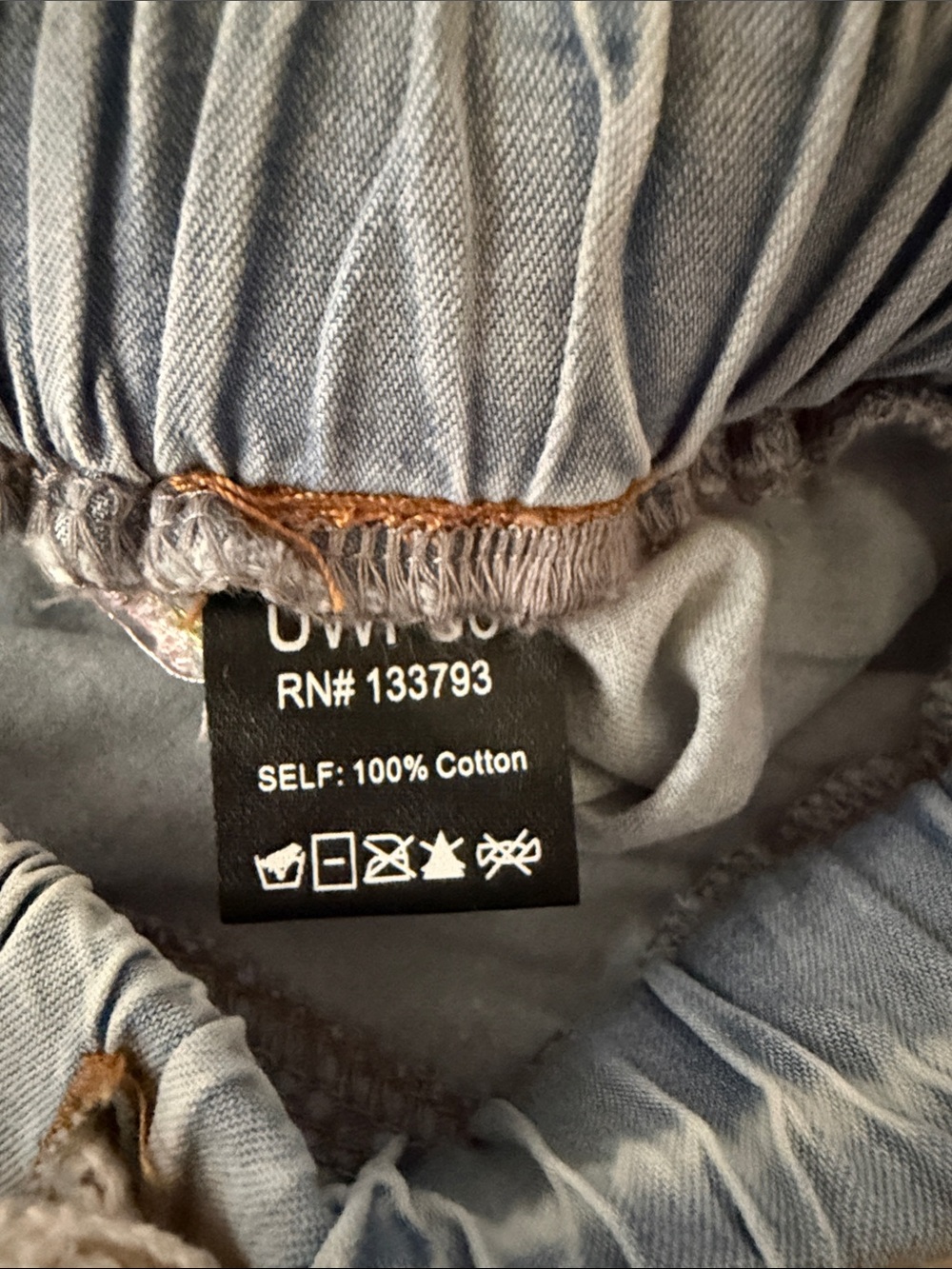 Pol chambray balloon pant jogger medium - Picture 6 of 12